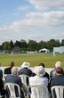 Cricket match and spectators Cricket match and spectators
