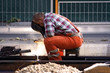 construction worker welding
