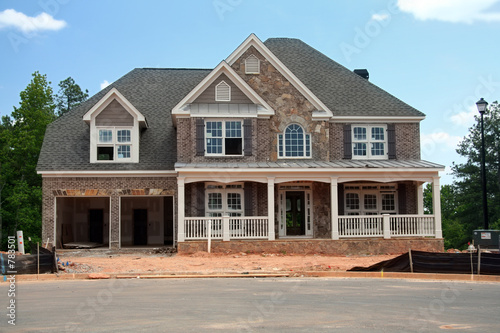 Photo: brand new home under construction brand new home under construction