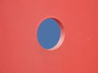 round blue view