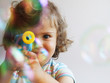 girl with bubbles