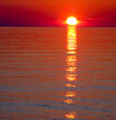 canvas print picture last beams of the coming sun