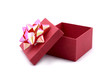 red gift box with big ribbon red gift box with big ribbon