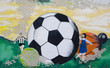 soccer ball graffiti
