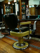 an old fashioned barber's chair (colour)