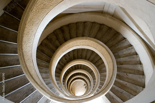 spiral staircase at chinese garden