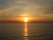 sunrise under island