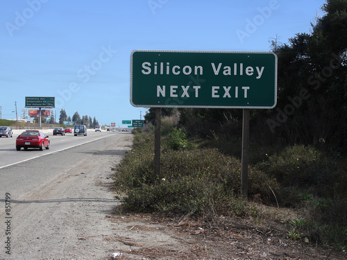 Photo: silicon valley traffic sign silicon valley traffic sign