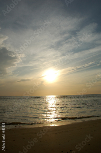 soleil couchant à berck sur mer