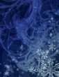 swirling snowflakes