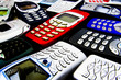 stylised mobile phones