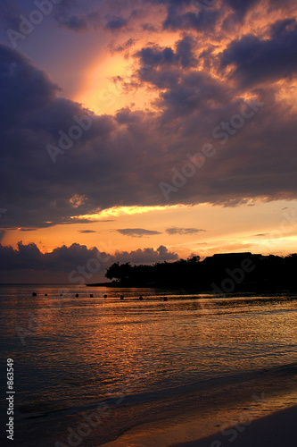 sunset over cuba