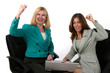 two business women working on laptop 10