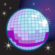 Illustration: mirror or disco ball mirror or disco ball