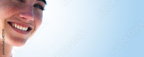 beautiful woman smiling