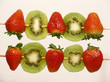 strawberries and kiwi skewers