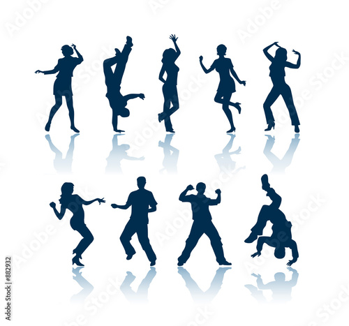 silhouettes of people dancing. dancing silhouettes
