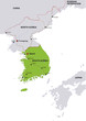 map korea south landkarte süd korea