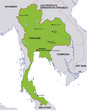 map thailand landkarte thailand