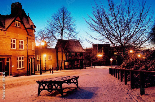 snow scene-nottingham snow scene-nottingham