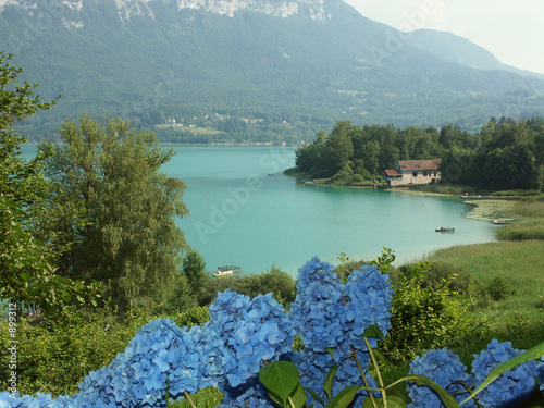 vue sur le lac d'aiguebelette
