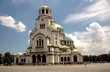 cathedral with clouds on a sunny day