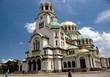 cathedral with clouds