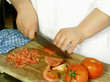 dicing tomatoes