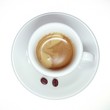 espressotasse von oben