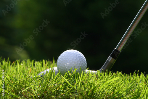 Photo: golf club with ball golf club with ball