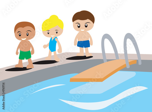 Illustration: swimming swimming