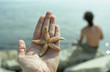 starfish in hand