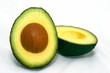 cut avocado closeup
