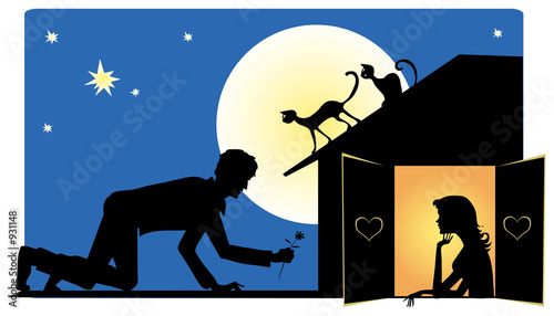 Illustration: waiting for valentine waiting for valentine