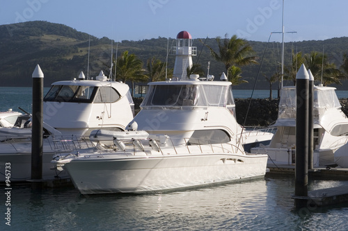 Photo: boats docked in whitsunday island marina boats docked in whitsunday island marina