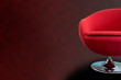 modern red retro chair