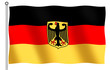 german flag with emblem