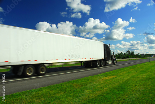 fast moving truck