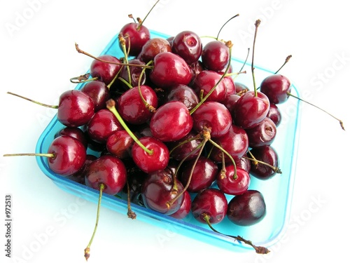 Photo: handful of sweet cherries handful of sweet cherries