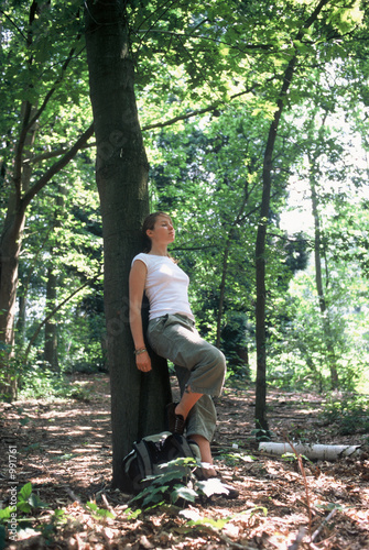 jeune femme détente