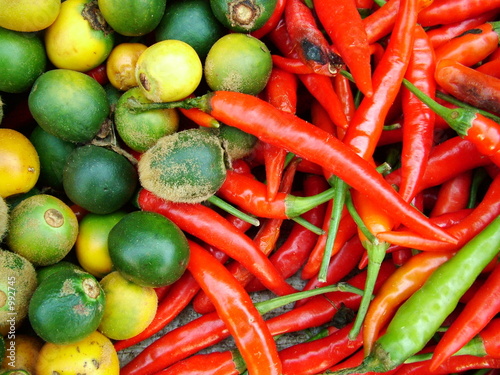 piments et citrons, laos