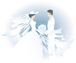 white bride and bridegroom1