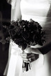 black and white bouquet