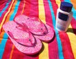 flip flops and sunscreen flip flops and sunscreen