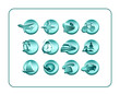 icon set with clipping paths icon set with clipping paths