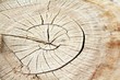 coupe d'un tronc d'arbre