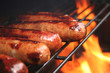 brats on the grill