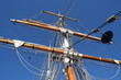 looking up sailing ship mast
