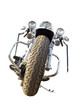isolated motorcycle