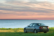 car and sea landscape car and sea landscape